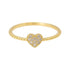 Flirt | Dainty Heart with Cubic Zirconia Ring - Bara Boheme