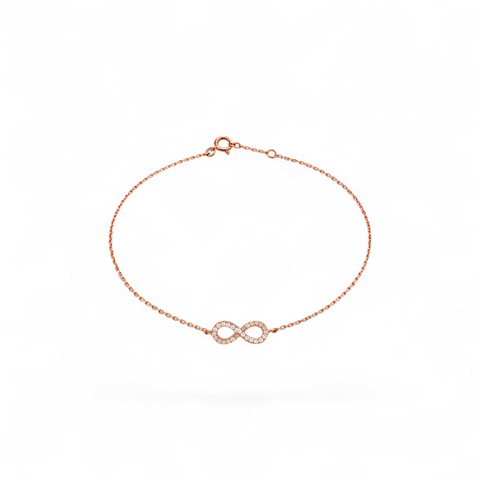 Forever | Solid Rose Gold Infinity Bracelet