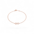 Forever | Solid Rose Gold Infinity Bracelet - Bara Boheme