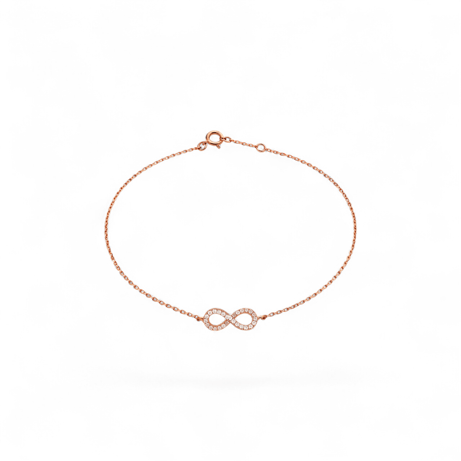 Forever | Solid Rose Gold Infinity Bracelet - Bara Boheme