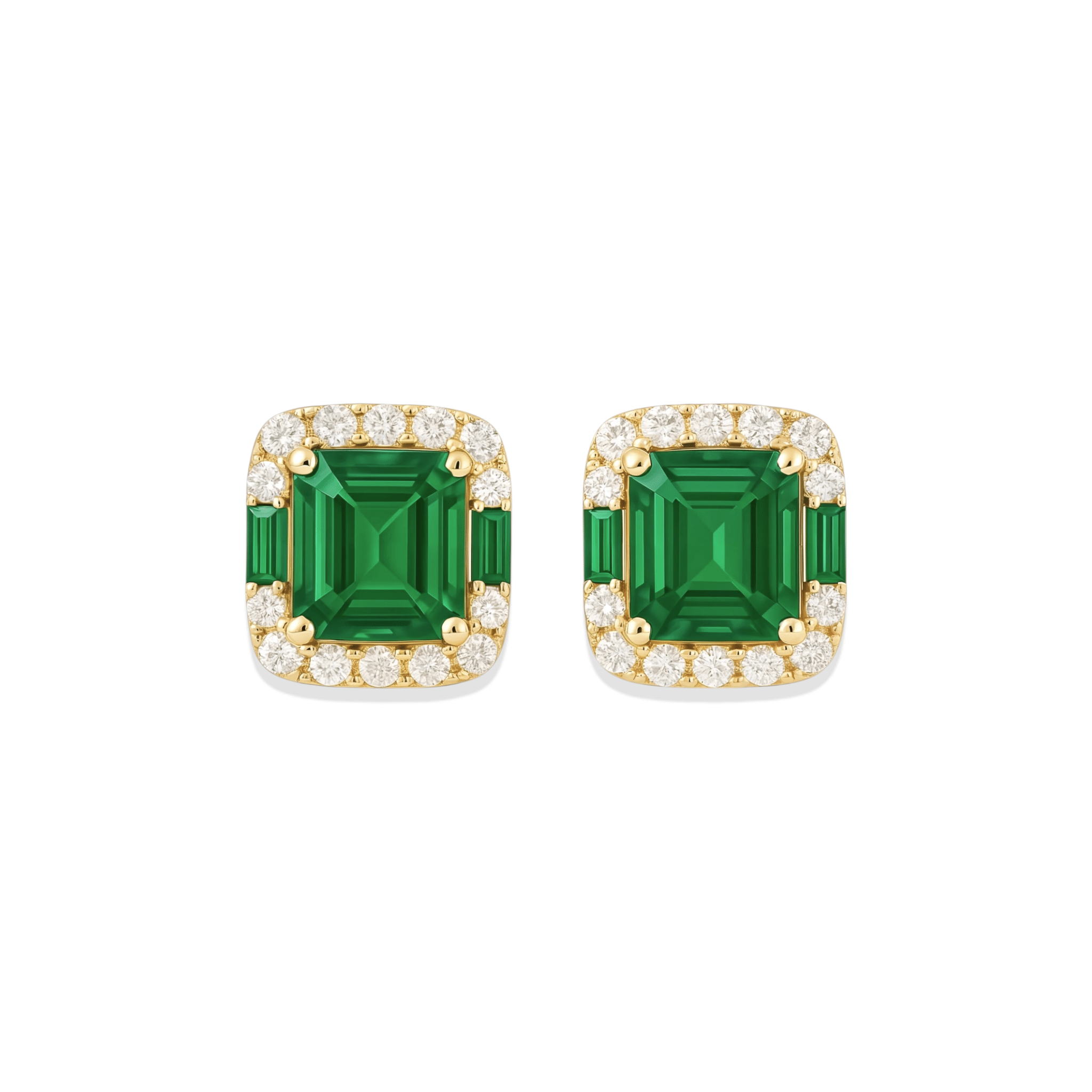 Francesca | Pave Stud Earrings - Bara Boheme