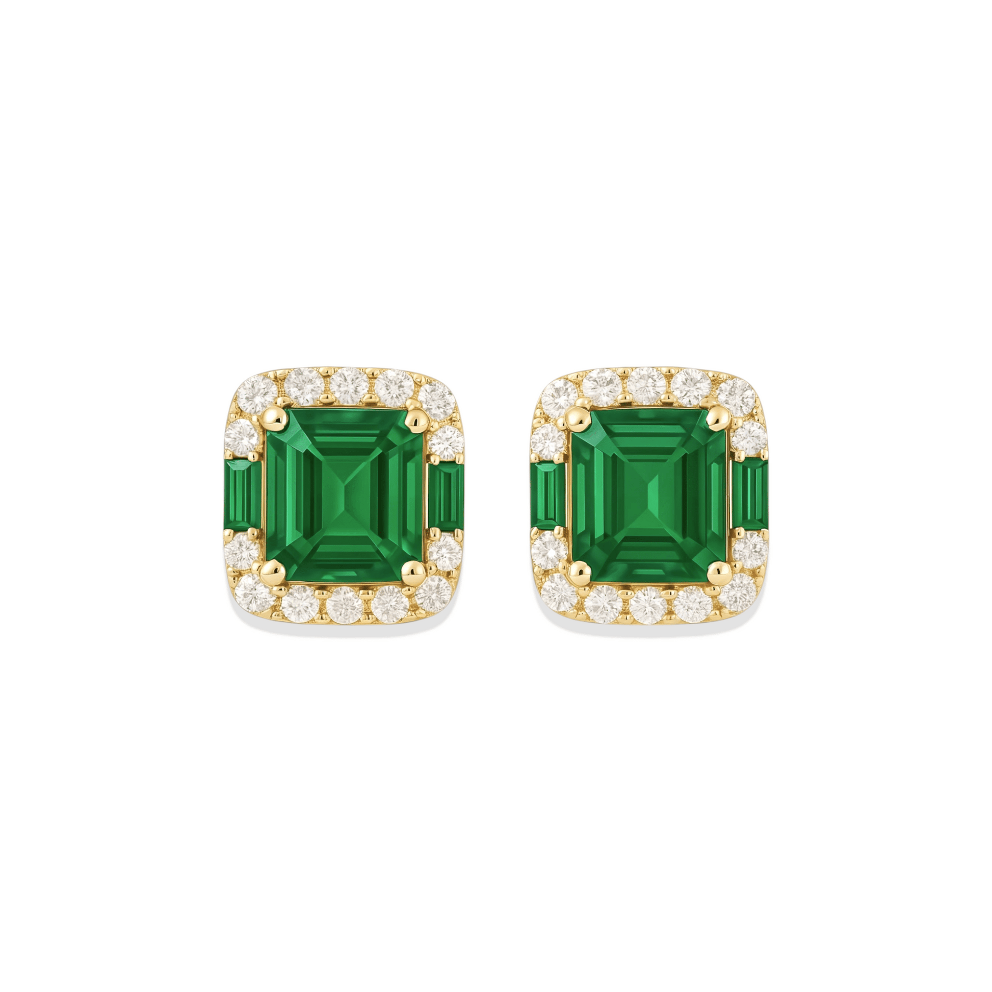Francesca | Pave Stud Earrings - Bara Boheme