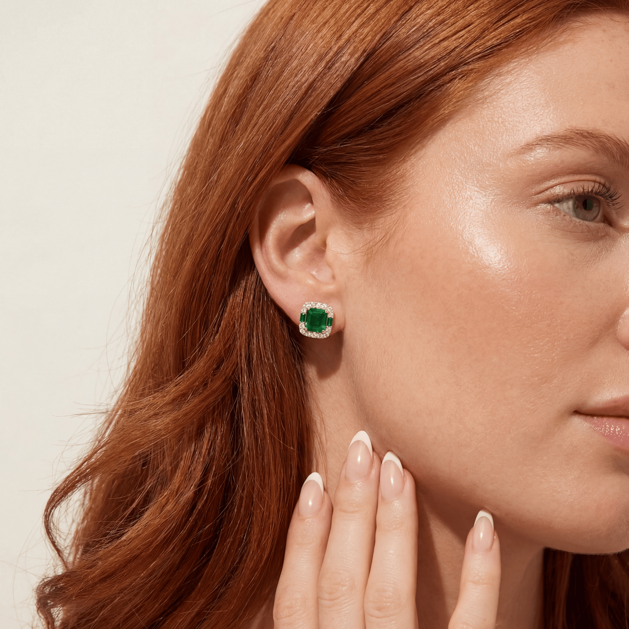 Francesca | Pave Stud Earrings - Bara Boheme