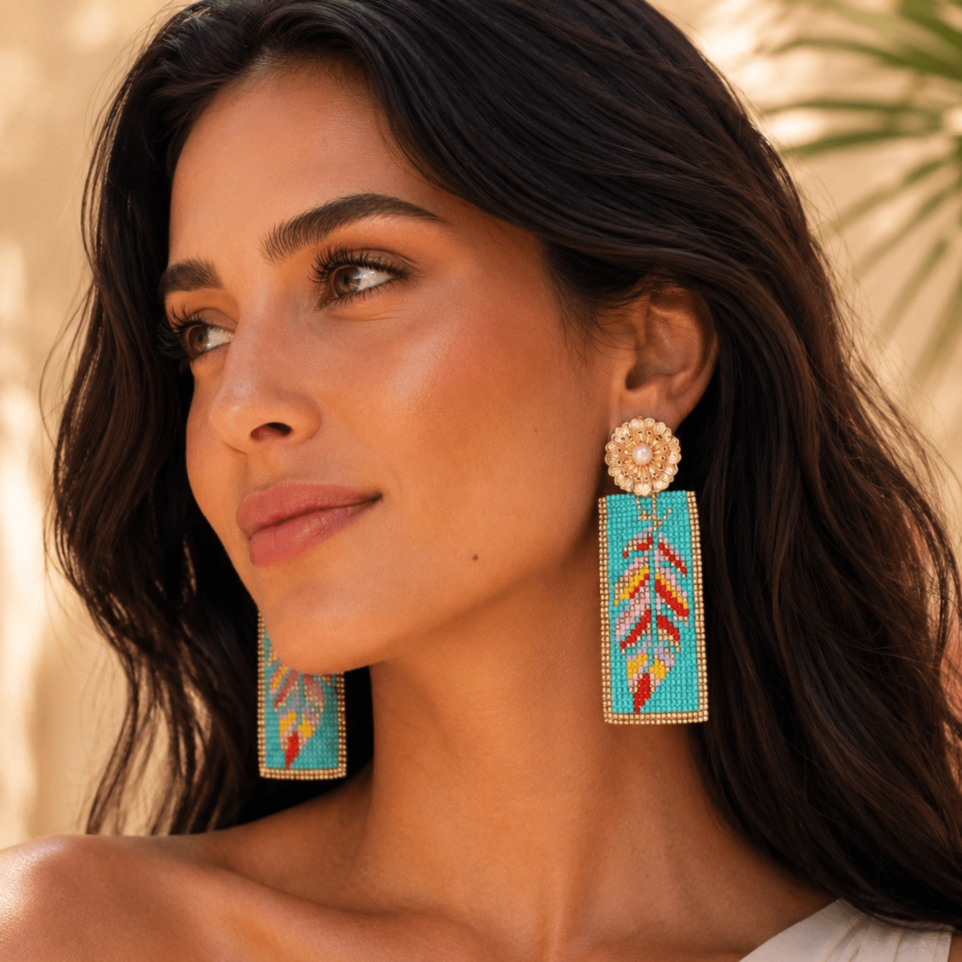 Fresca Mosaic Drop Earrings - Bara Boheme
