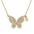 Gabby | Pave Butterfly Necklace - Bara Boheme