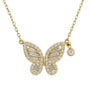 Gabby | Pave Butterfly Necklace - Bara Boheme