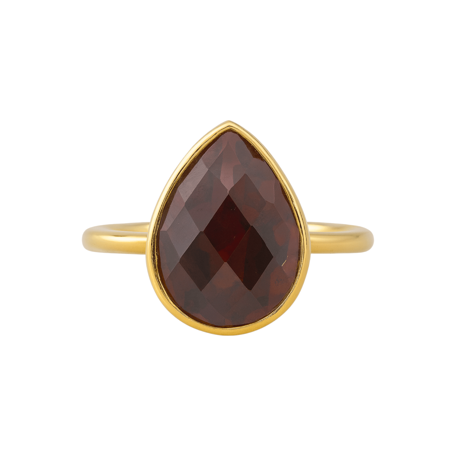 Garnet | Bezel Ring - Bara Boheme