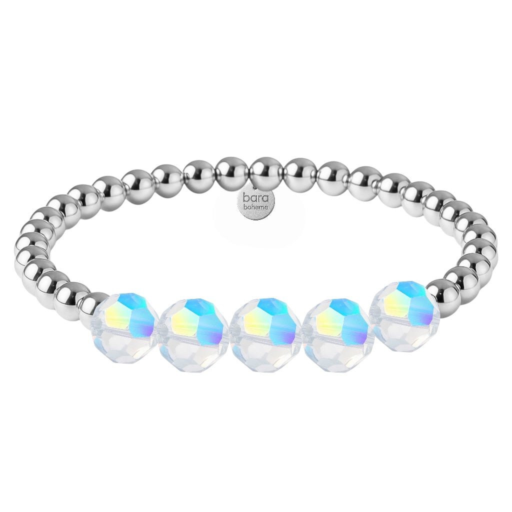 Gigi | Gold Filled Beaded Bracelet with Crystals - Bara Boheme