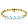 Gigi | Gold Filled Beaded Bracelet with Crystals - Bara Boheme