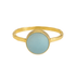 Green Druzy | Bezel Ring - Bara Boheme