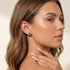 Green Halo | Gold Stud Earrings - Bara Boheme