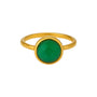 Green Onyx | Bezel Ring - Bara Boheme