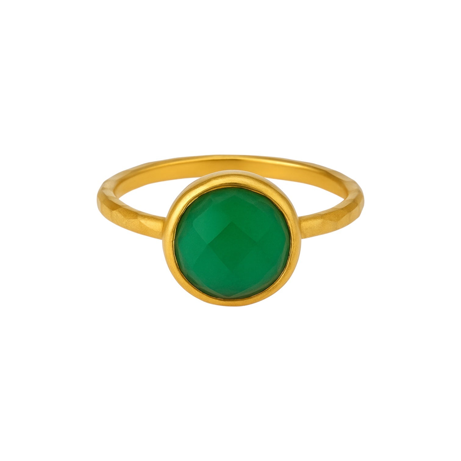 Green Onyx | Bezel Ring - Bara Boheme