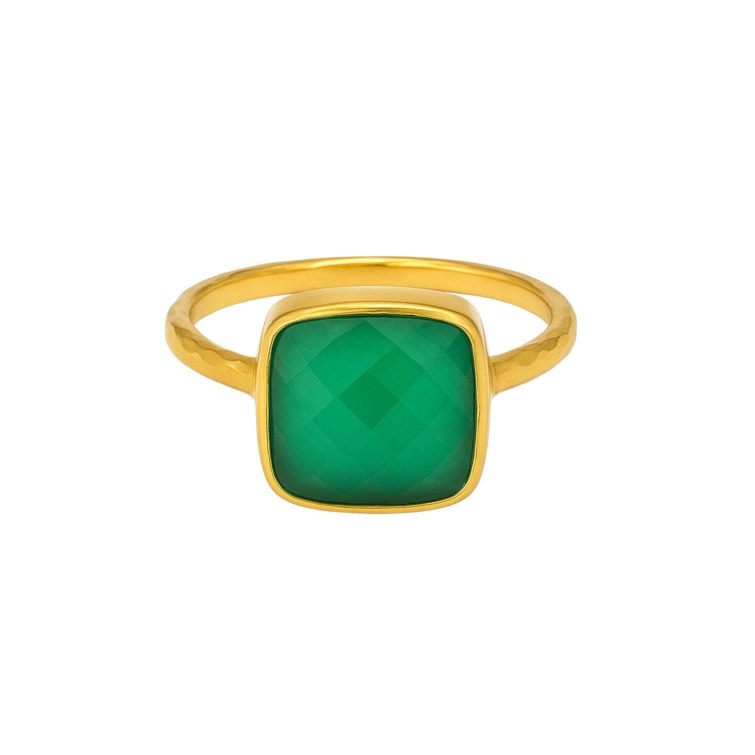 Green Onyx | Bezel Ring - Bara Boheme