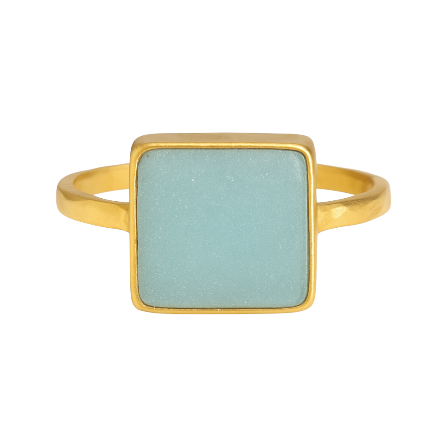 Green Druzy | Bezel Ring