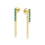 Green With Envy | Layered Earrings