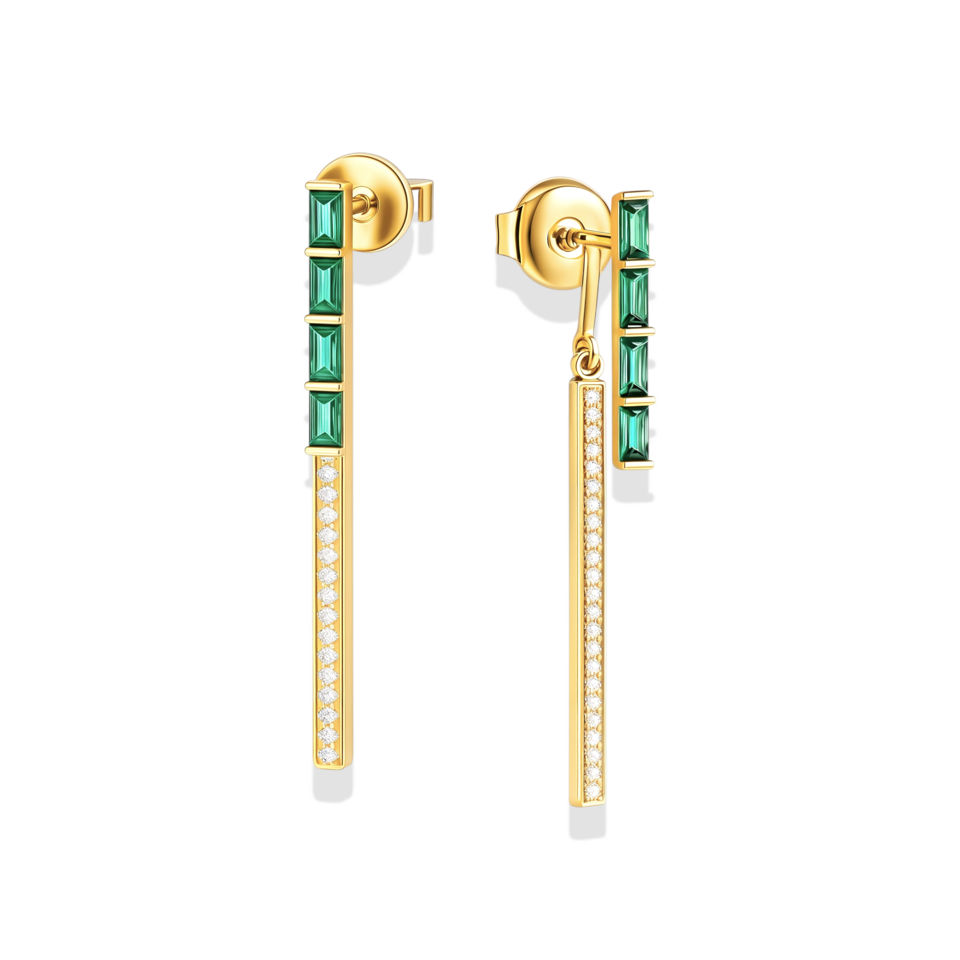 Green With Envy | Layered Earrings