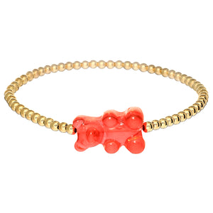 Kids Bracelet | Classic "Gummy Bear" Charm with Tarnish Free ball Beads