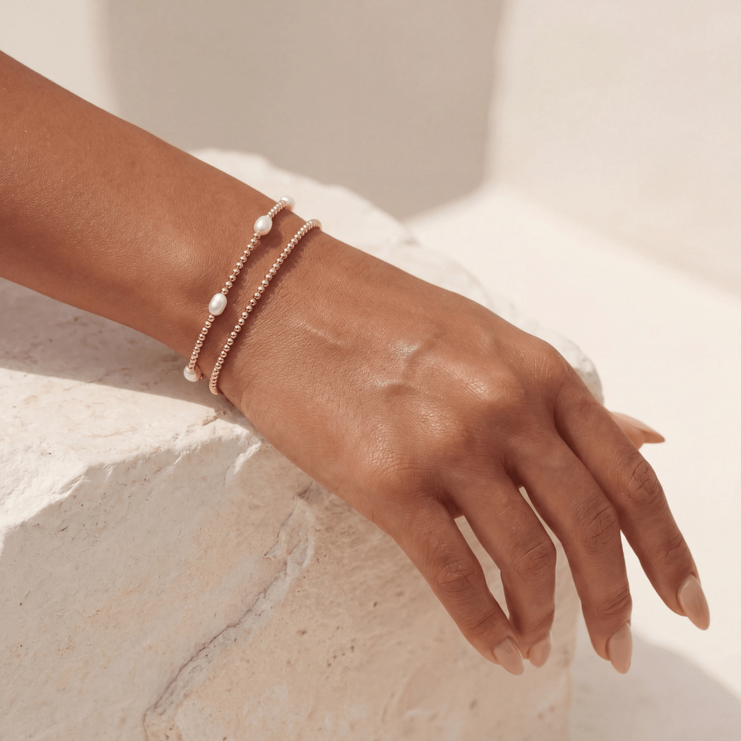 Halo Beaded Bracelet Duo Stack - Bara Boheme