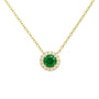 Halo | Pave Solitaire Necklace - Bara Boheme