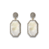 Halo | White Topaz Earrings with MOP - Bara Boheme