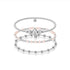 Hamptons Beaded Bracelet Trio Stack - Bara Boheme