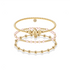 Hamptons Beaded Bracelet Trio Stack - Bara Boheme