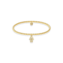 Hamsa Beaded Charm Bracelet - Bara Boheme