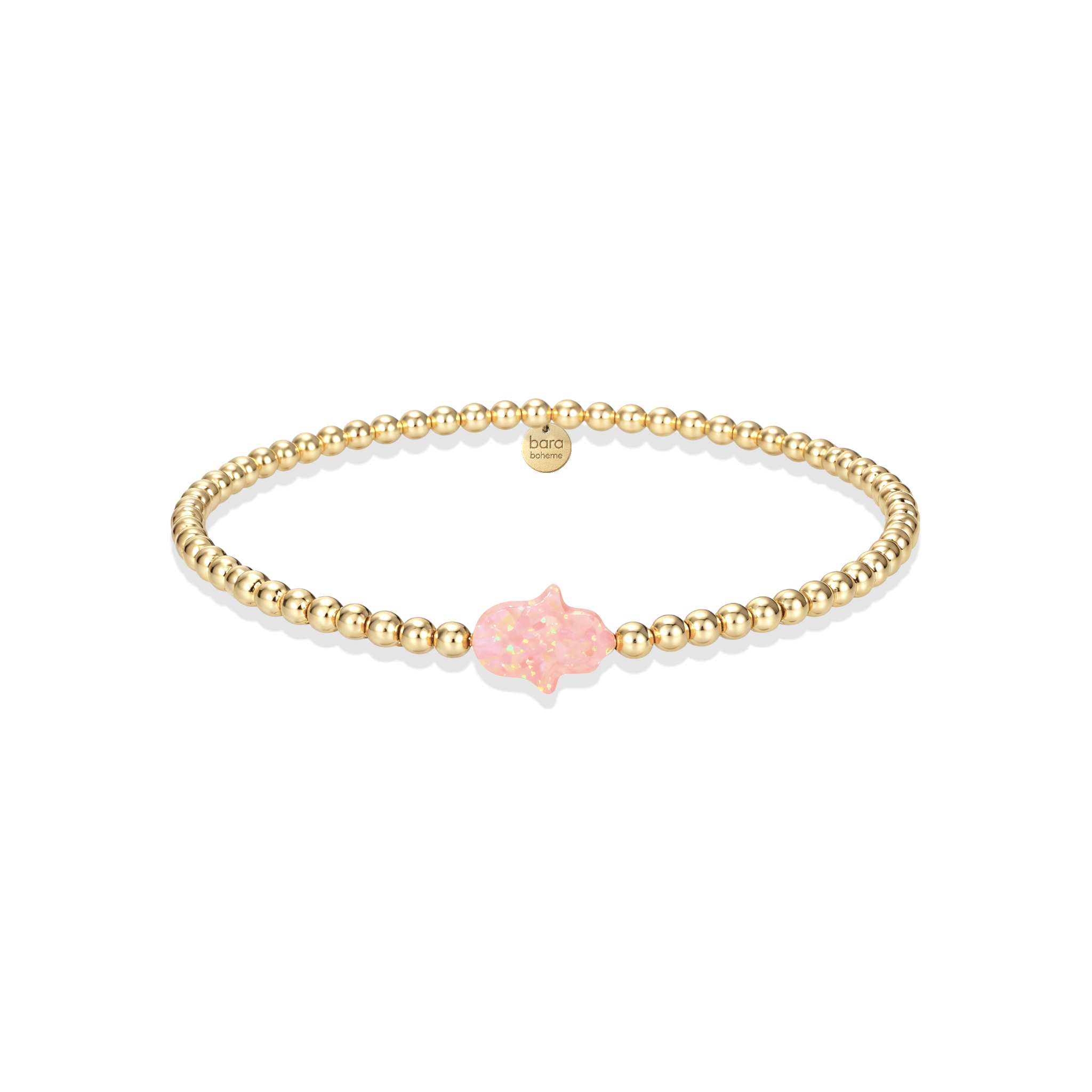 Hamsa Med | Beaded Opal Bracelet - Bara Boheme