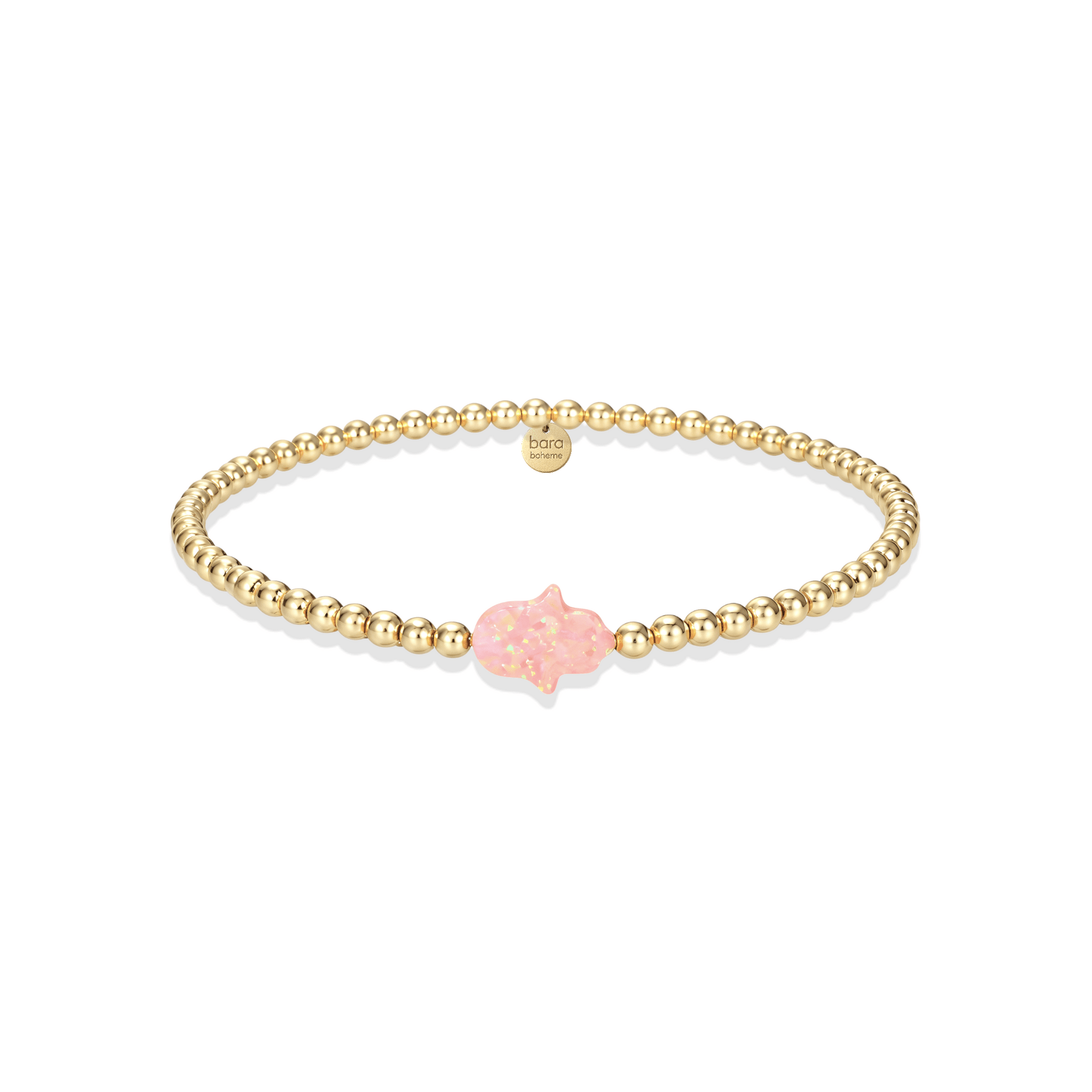 Hamsa Med | Beaded Opal Bracelet - Bara Boheme