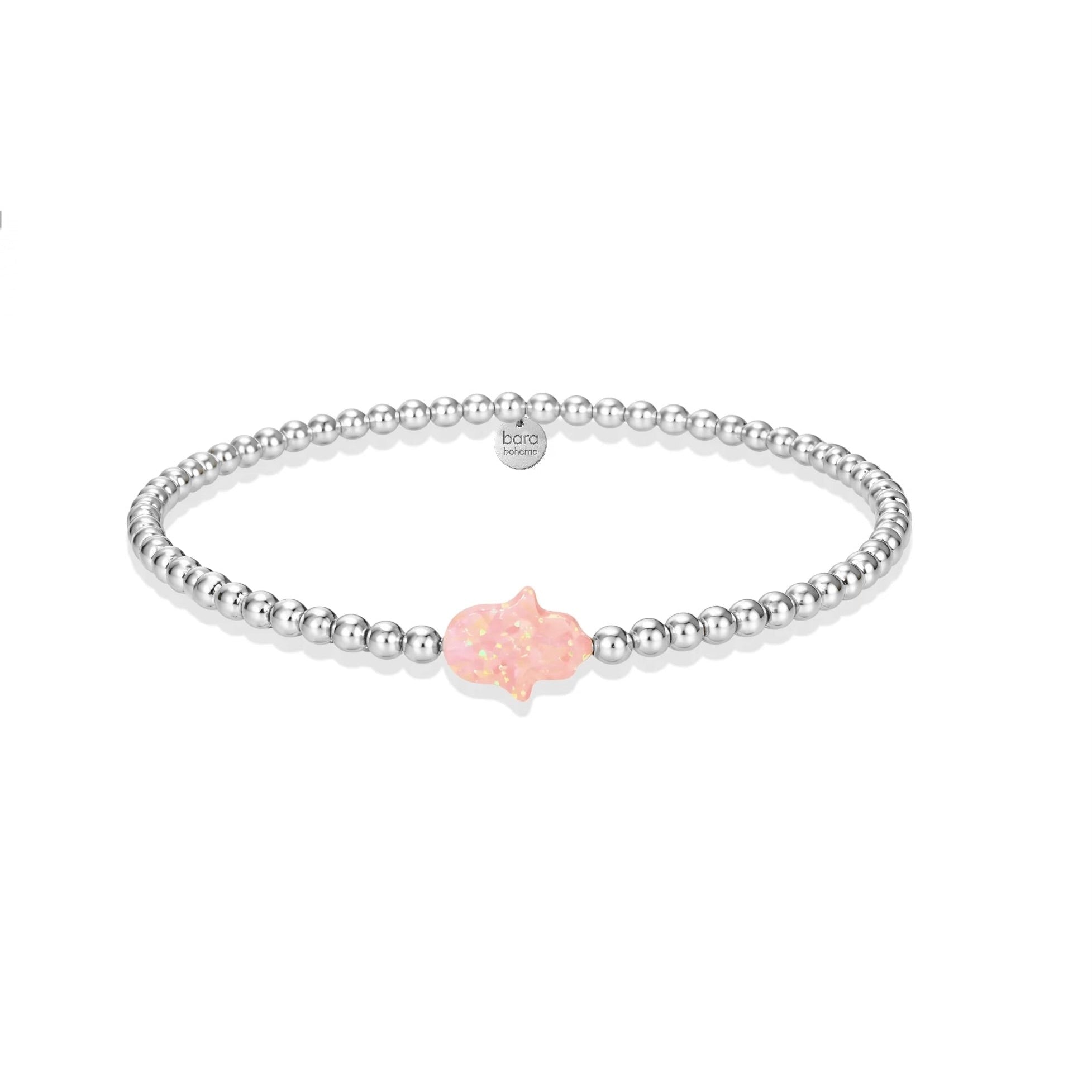 Hamsa Med | Beaded Opal Bracelet - Bara Boheme