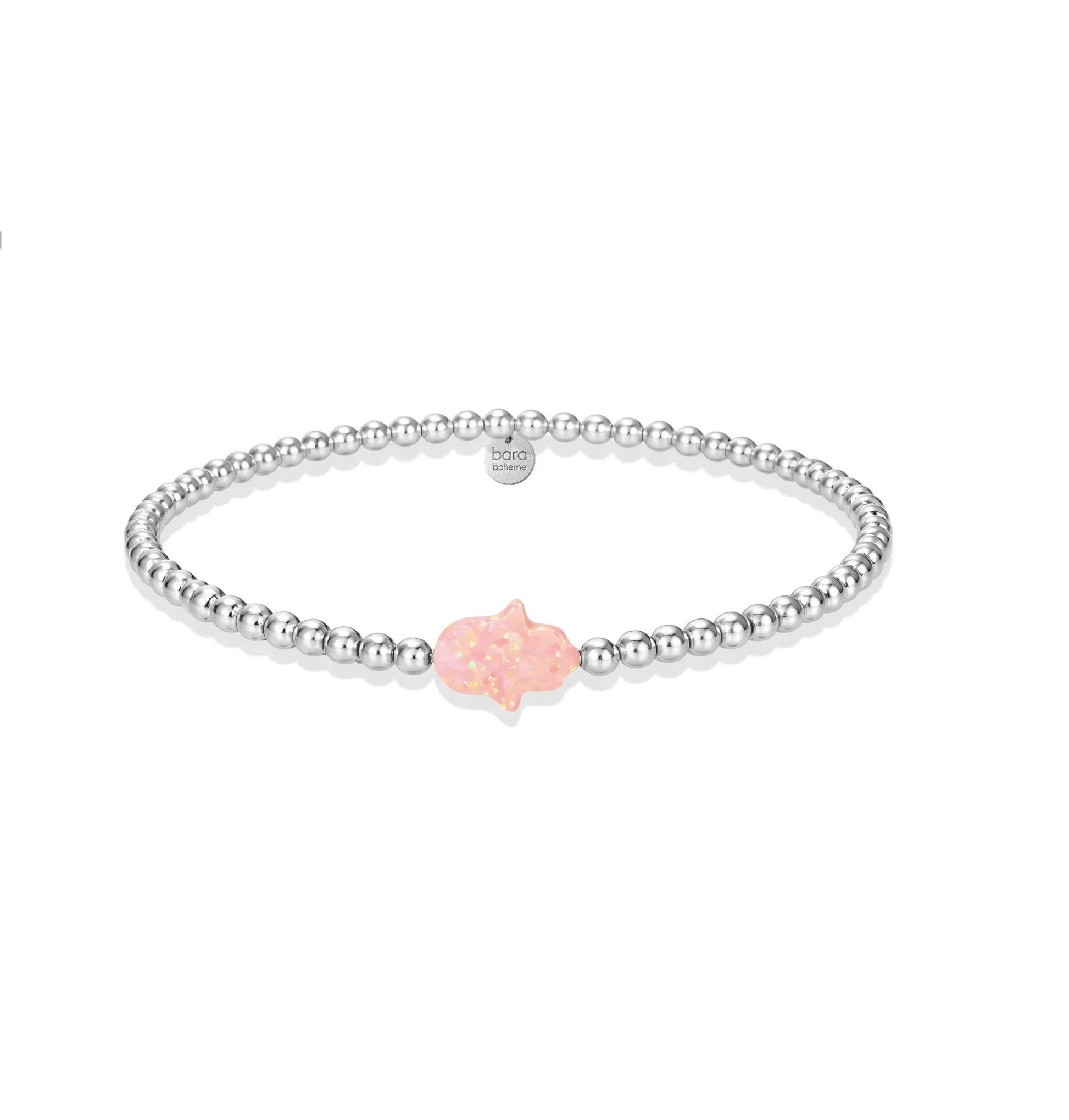 Hamsa Med | Beaded Opal Bracelet - Bara Boheme