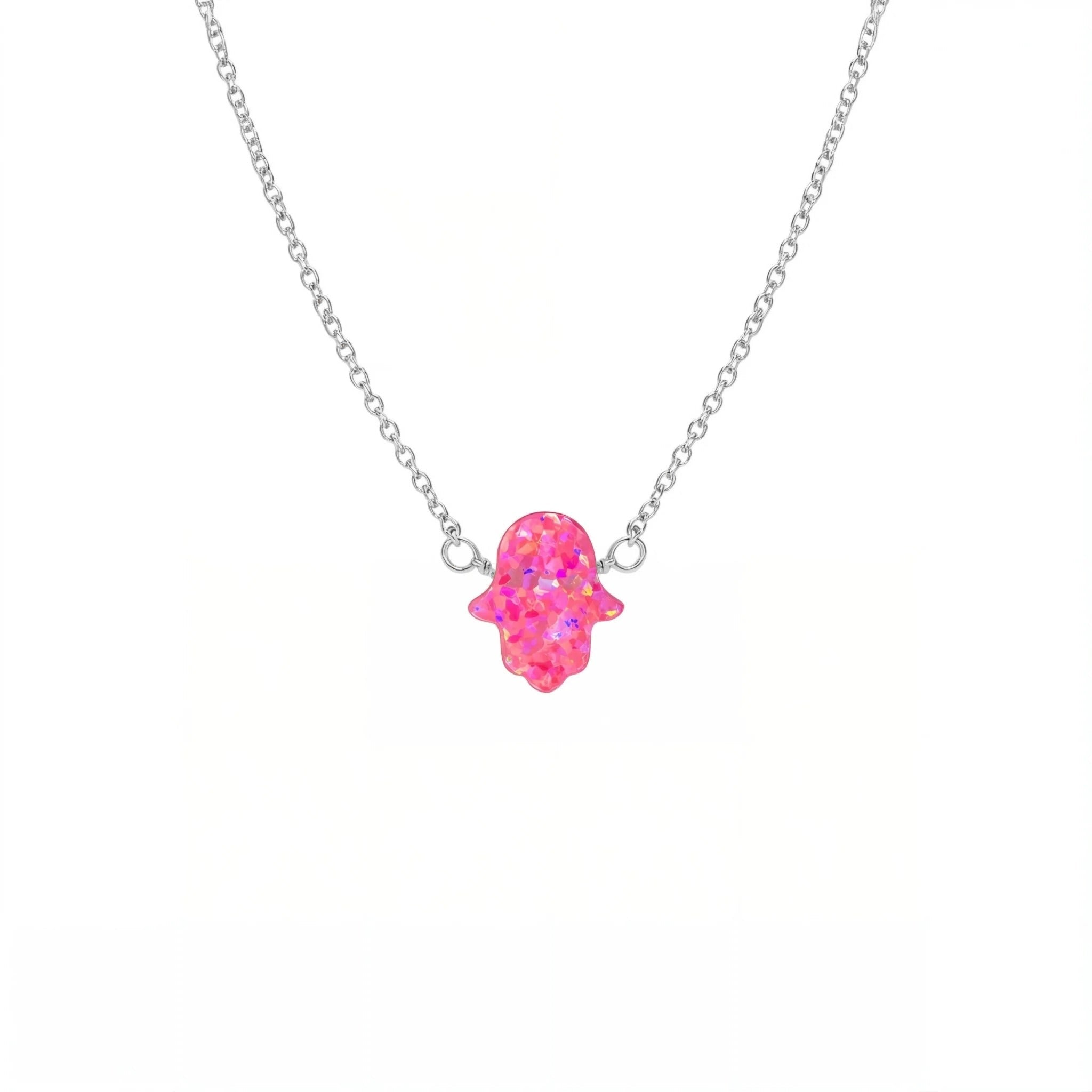 Hamsa Med | Opal Elite Chain Necklace - Bara Boheme