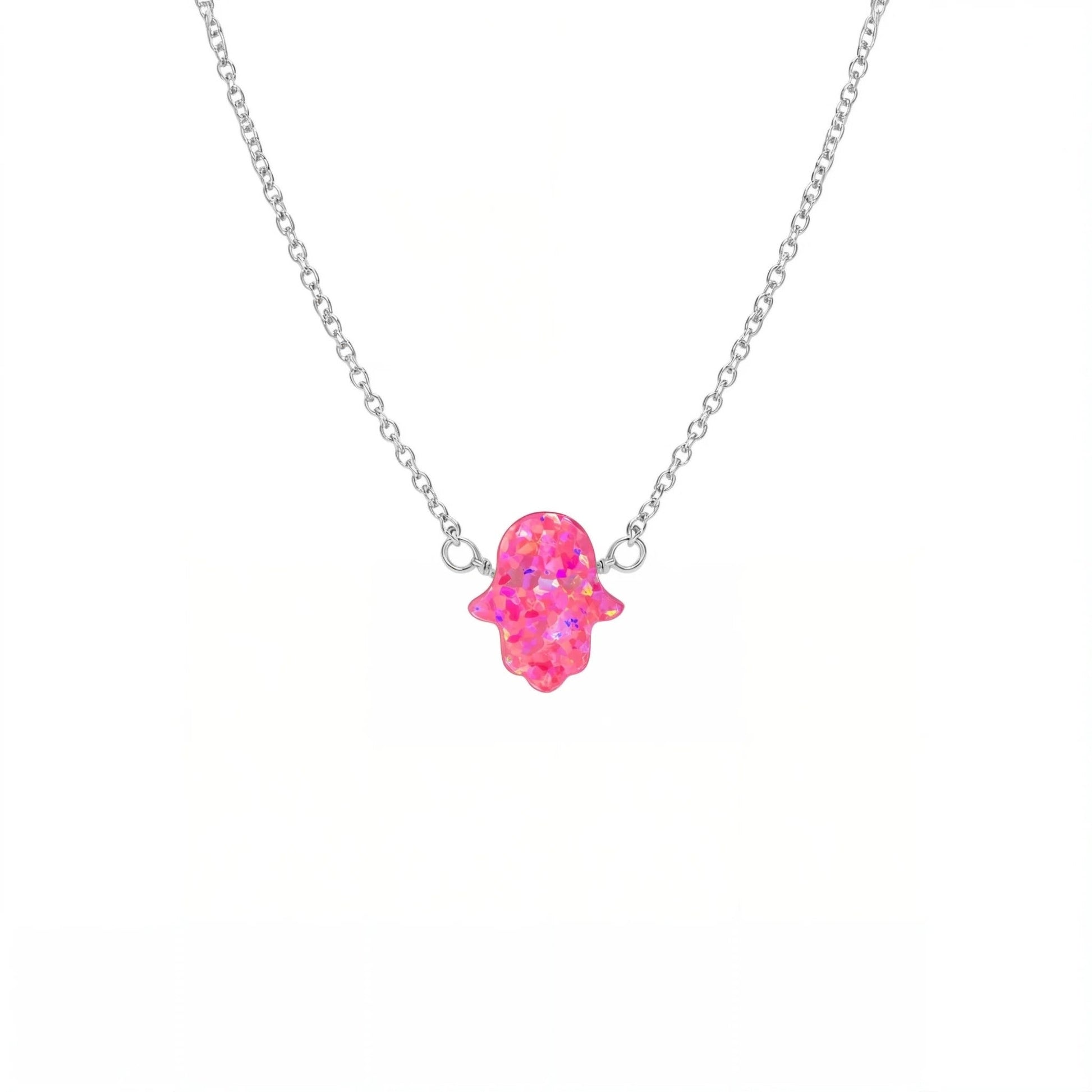 Hamsa Med | Opal Elite Chain Necklace - Bara Boheme