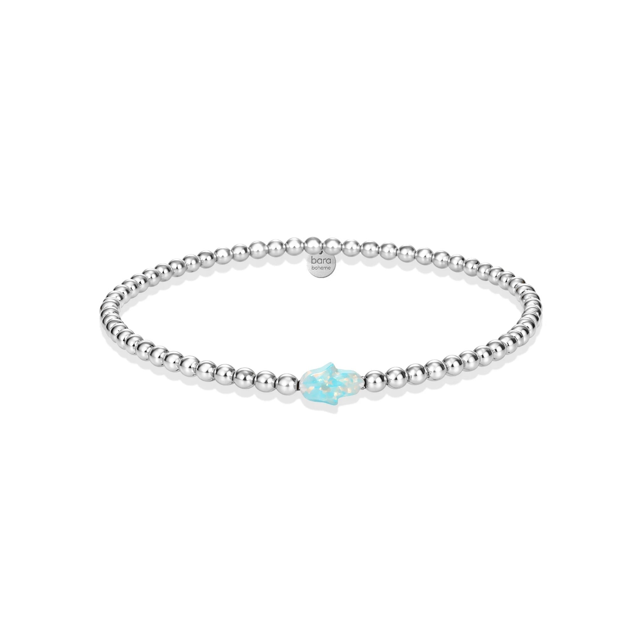 Hamsa Small | Beaded Opal Bracelet - Bara Boheme