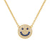 Happy Face | Pave Charm Necklace - Bara Boheme