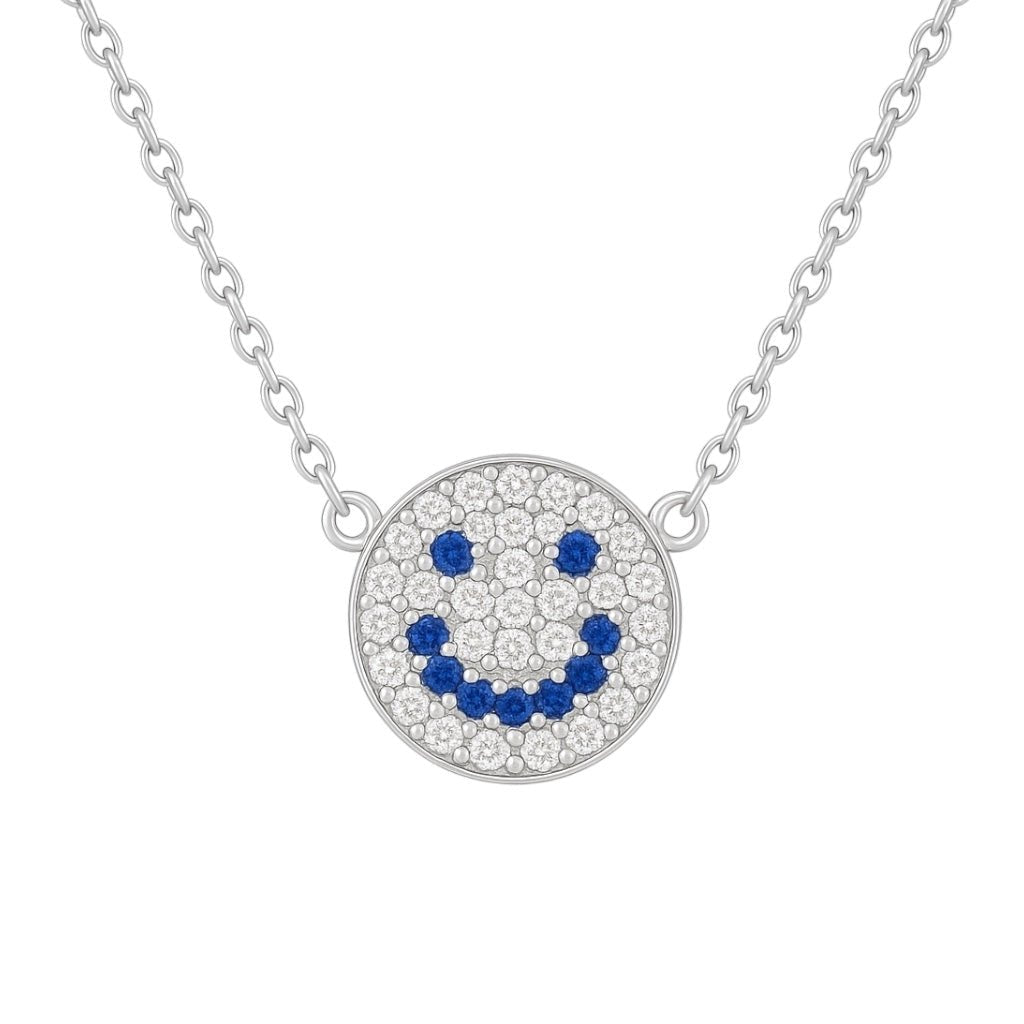 Happy Face | Pave Charm Necklace - Bara Boheme
