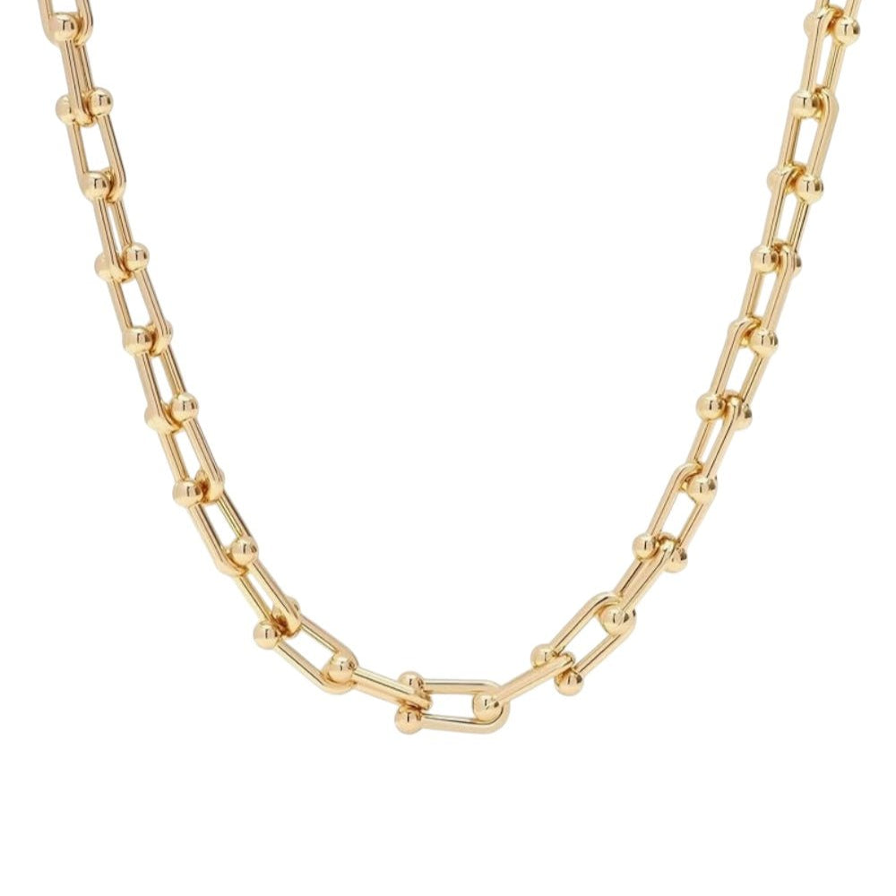 HARDWARE | 18K Gold Plated Large Link Necklace for Men - Bara Boheme