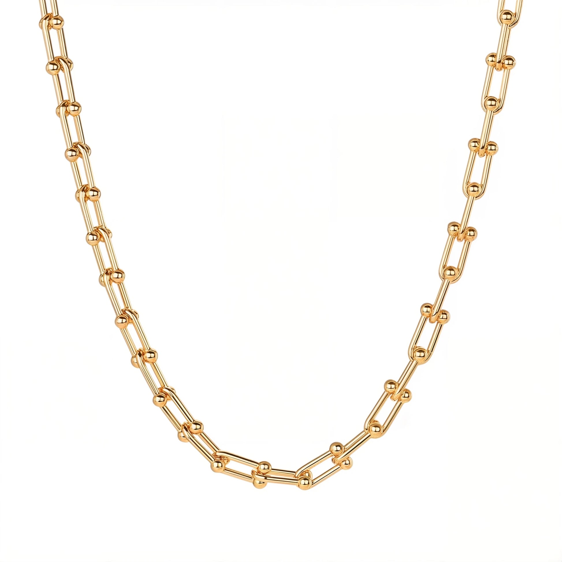 Hardware SM | 18K Gold Plated Small Link Necklace for Men - Bara Boheme