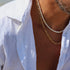 Hardware SM | 18K Gold Plated Small Link Necklace for Men - Bara Boheme