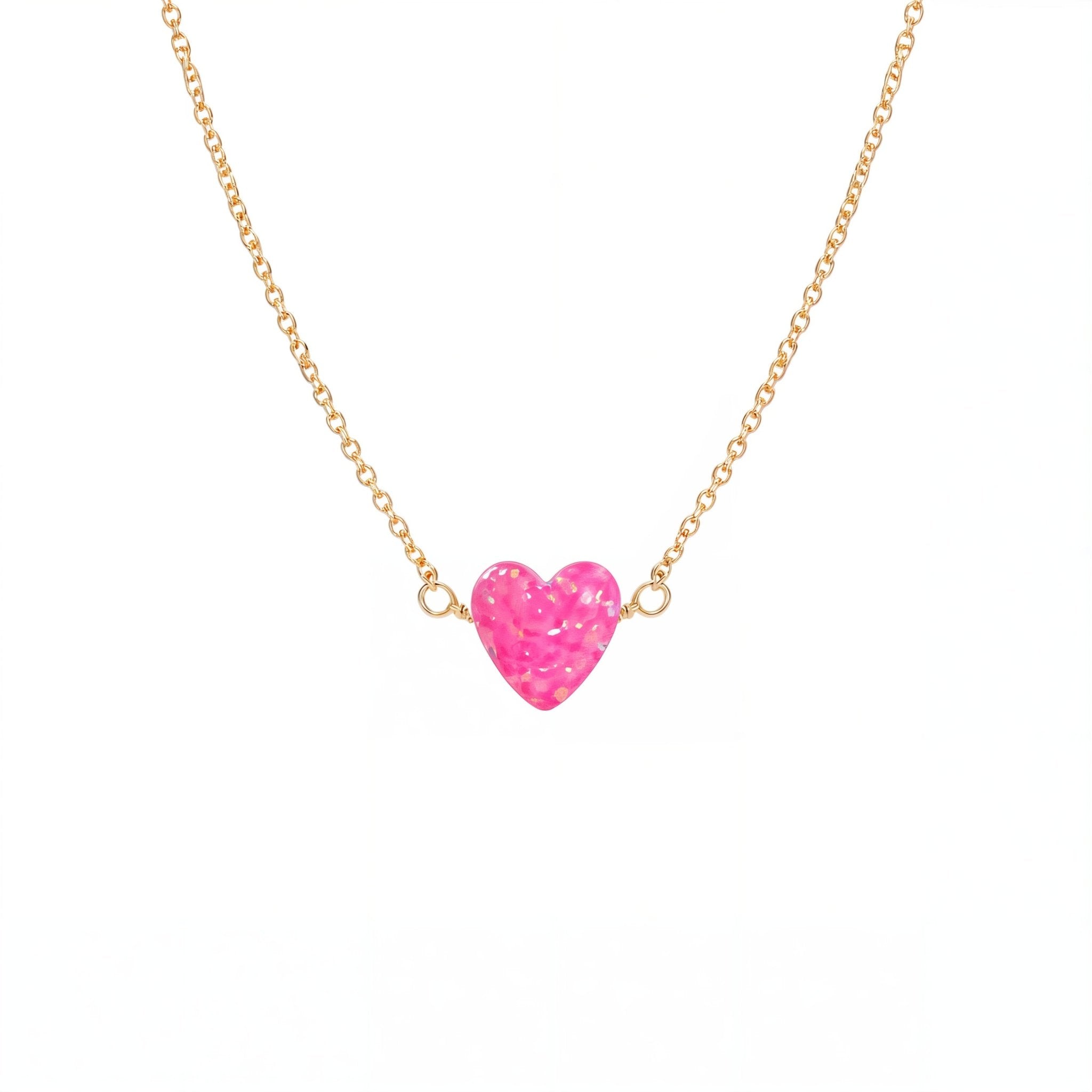 Heart Medium | Opal Elite Chain Necklace - Bara Boheme