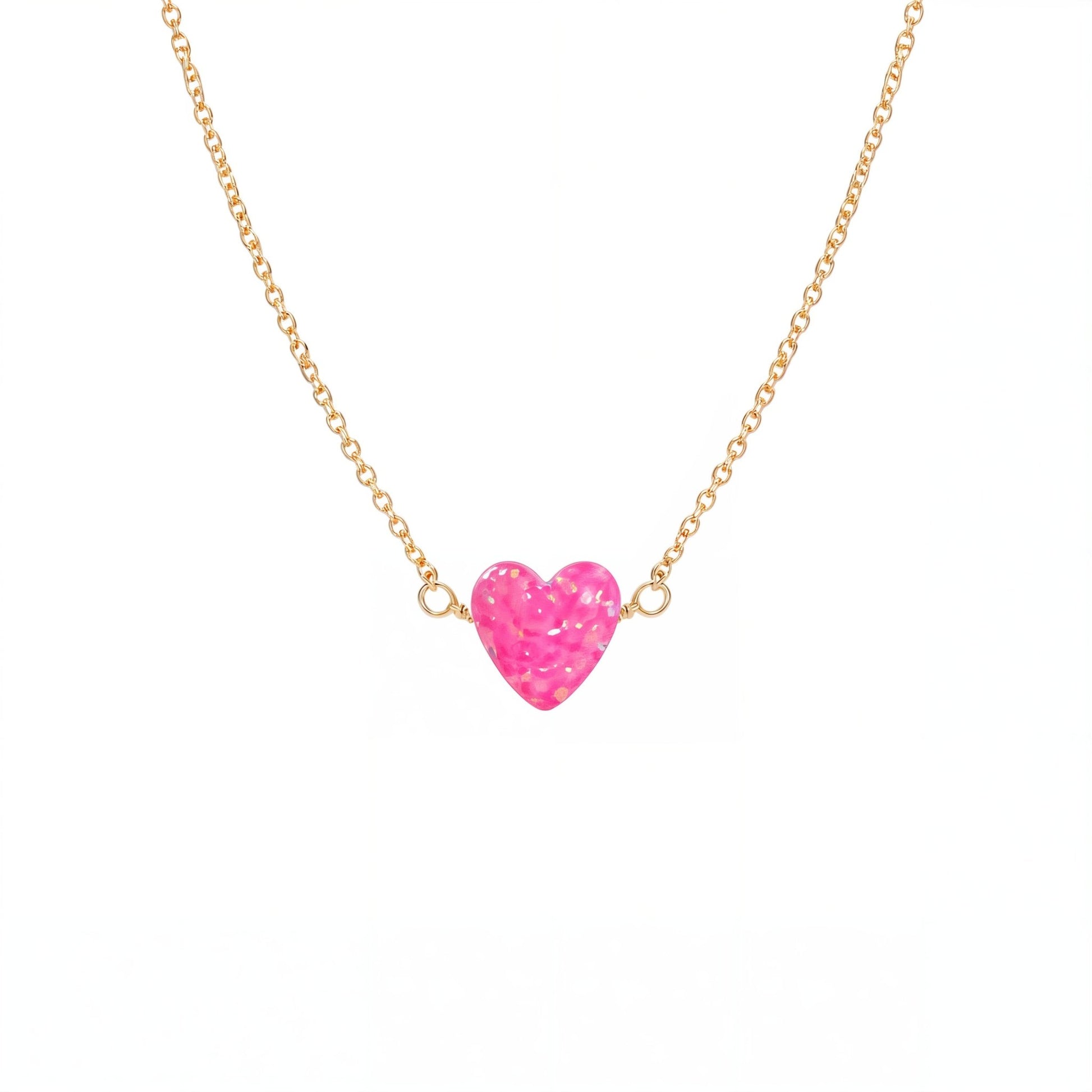 Heart Medium | Opal Elite Chain Necklace - Bara Boheme