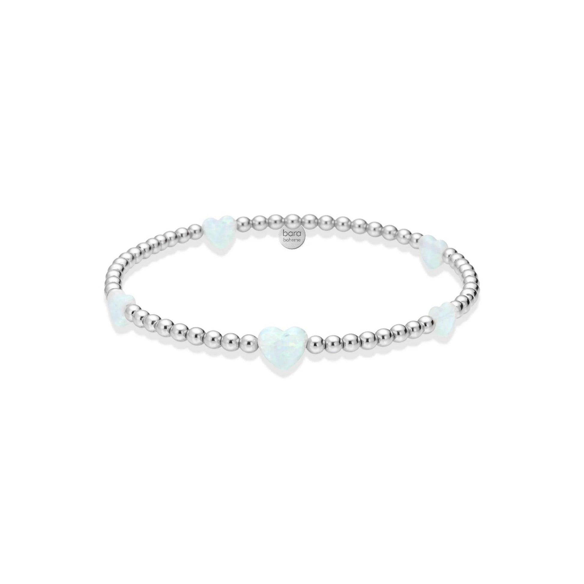 Heart Opal Beaded Bracelet — By the Yard - Bara Boheme