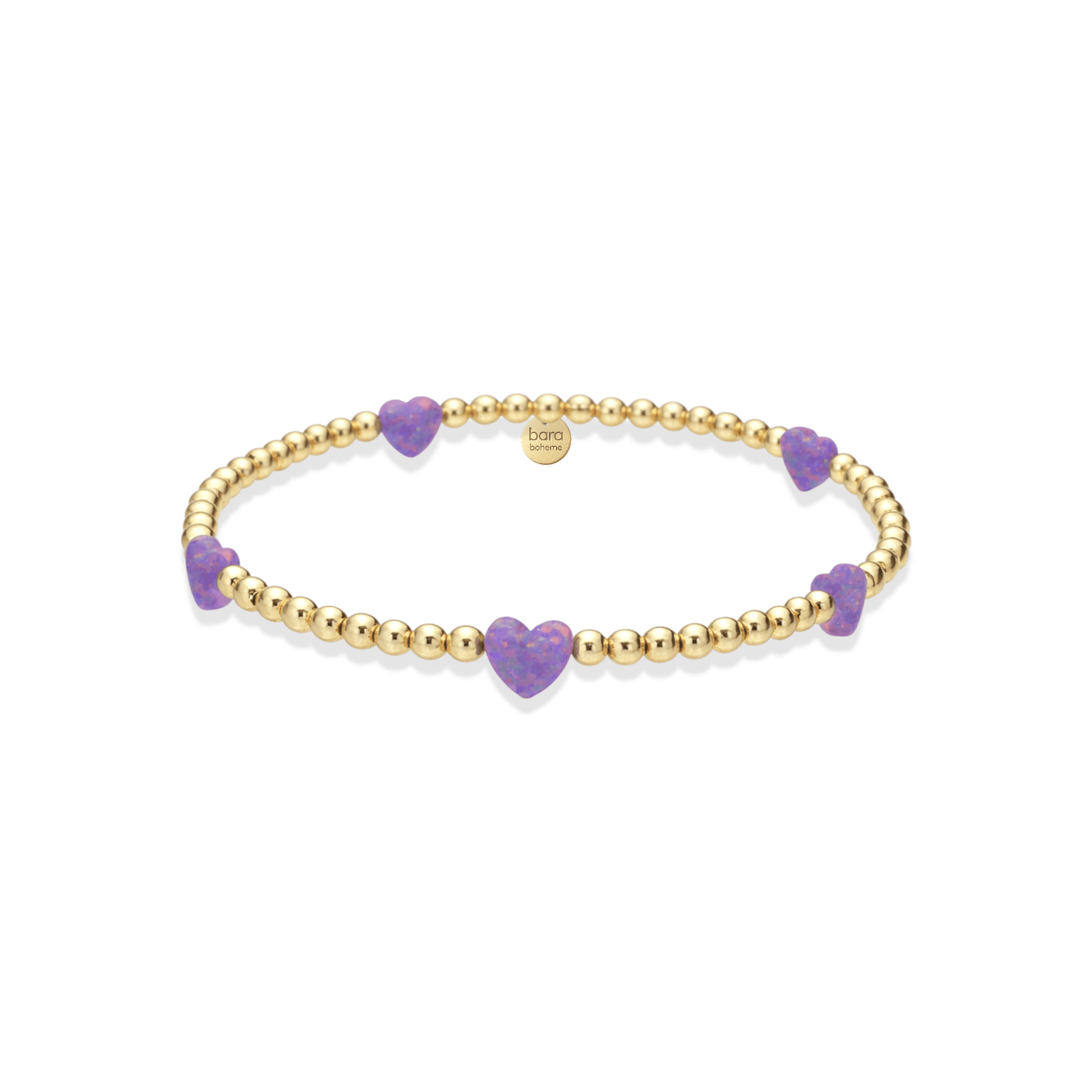 Heart Opal Beaded Bracelet — By the Yard - Bara Boheme