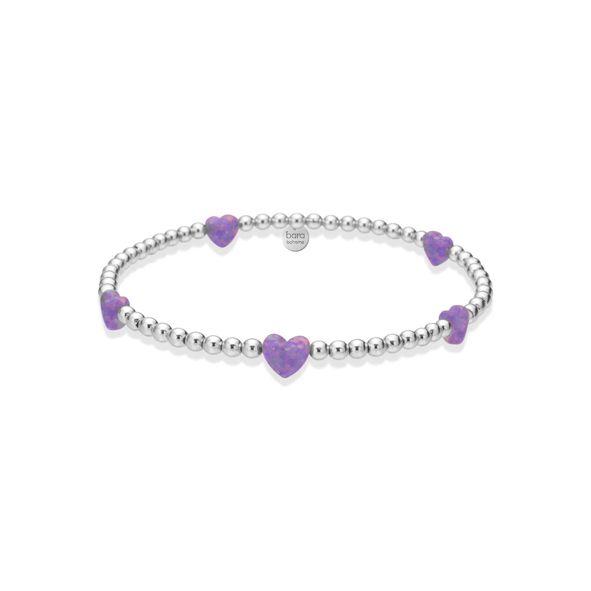 Heart Opal Beaded Bracelet — By the Yard - Bara Boheme