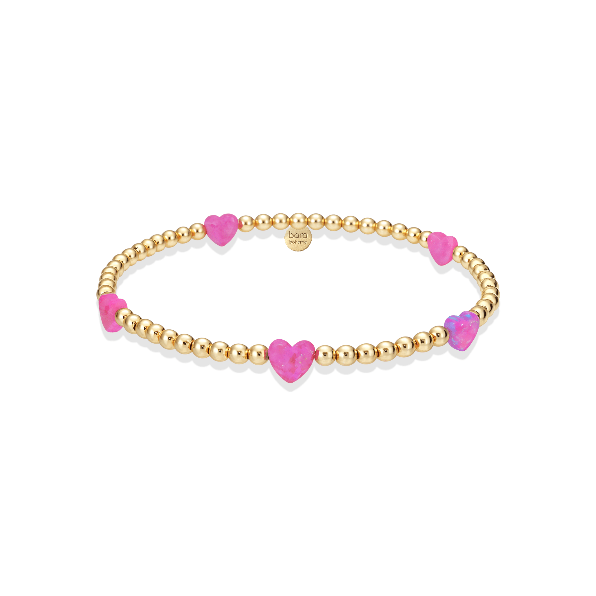 Heart Opal Beaded Bracelet — By the Yard - Bara Boheme