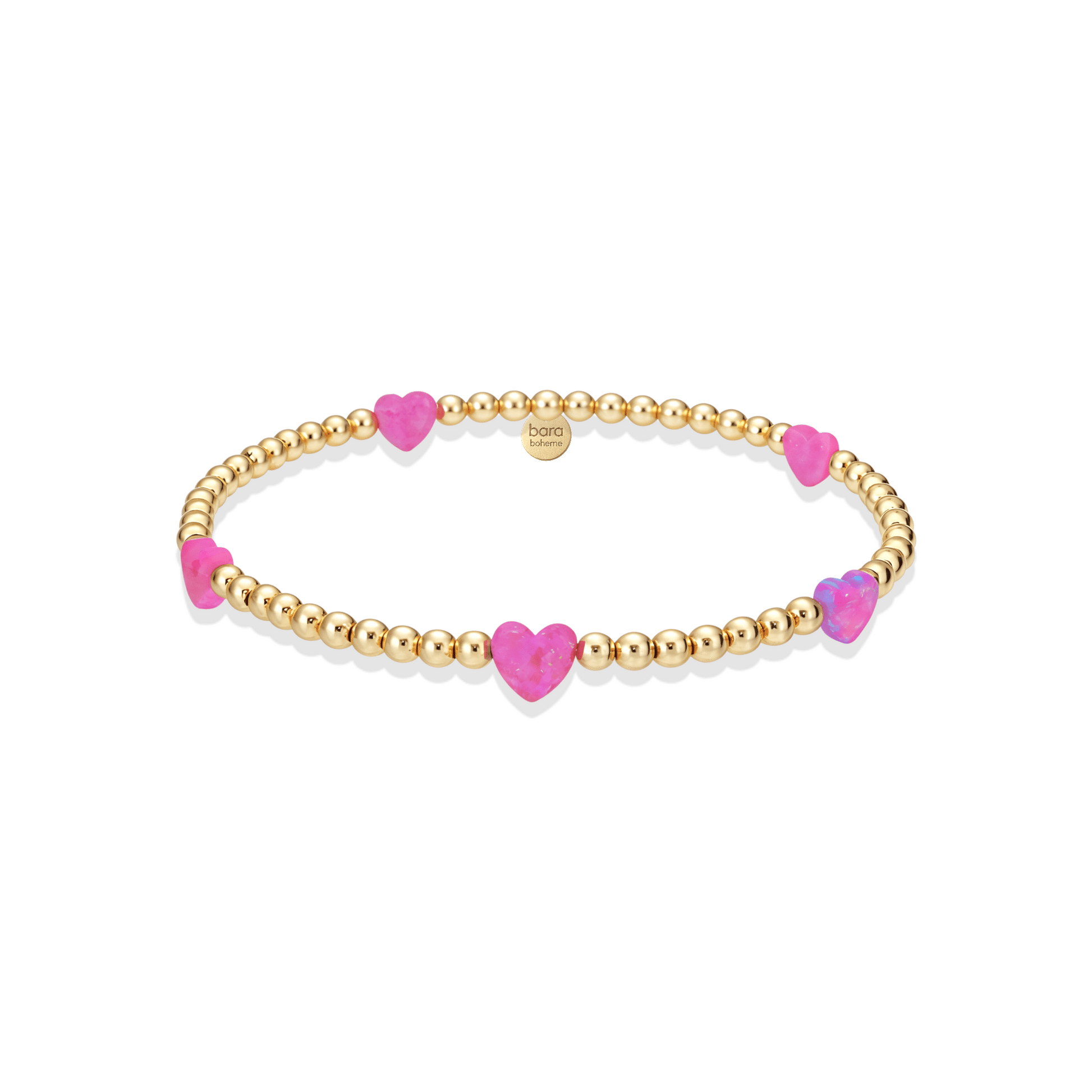 Heart Opal Beaded Bracelet — By the Yard - Bara Boheme