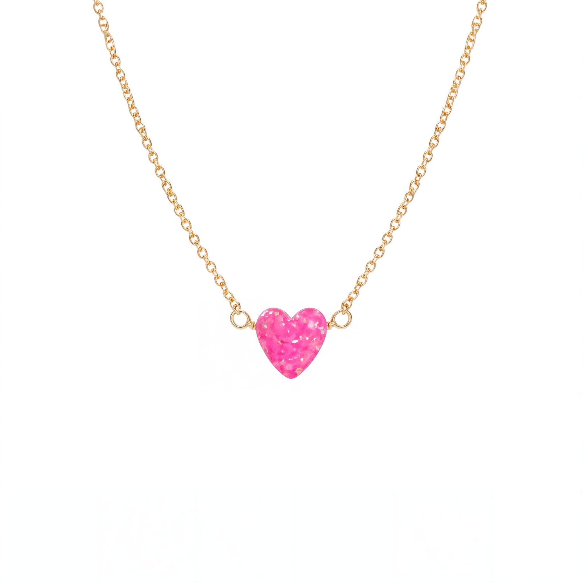 Heart Small | Opal Elite Chain Necklace - Bara Boheme
