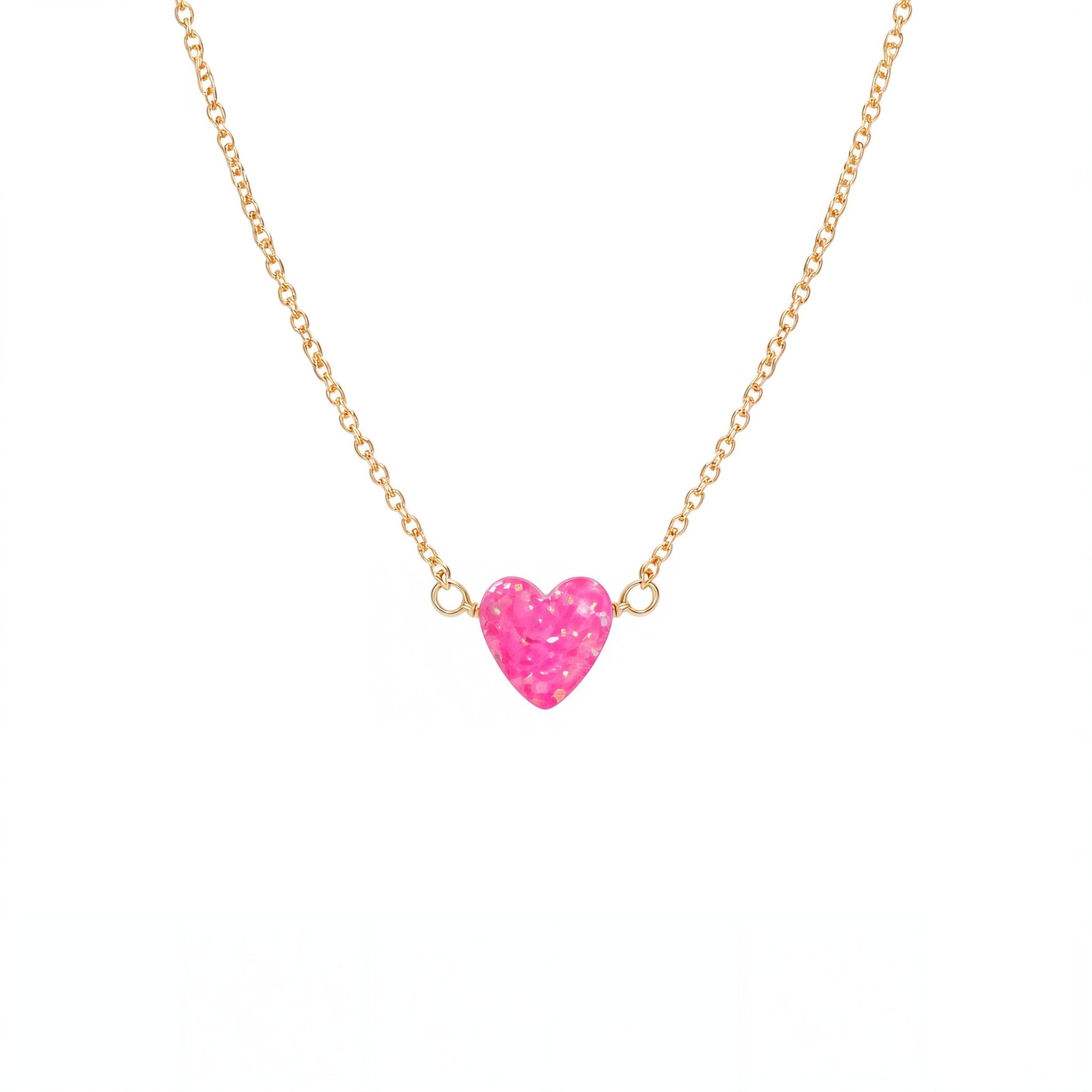 Heart Small | Opal Elite Chain Necklace - Bara Boheme