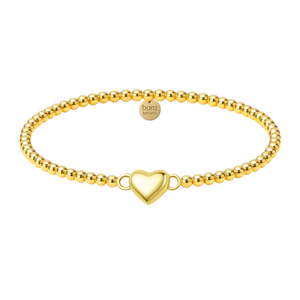 Heart Connector | Gold Filled Charm Bracelet
